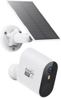 aosu Add-on Cam, 3K/5MP, Solar Powered, Up to 4PCS Security Cameras Can be Connected to 1 aosuBase, Requires SolarCam/WirelessCam System's aosuBase (Not Doorbell Base Station)