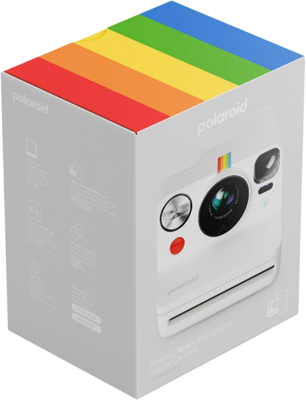 Polaroid Now+ Gen 3 Instant Camera, White + Color Film Pack (8 Photos)