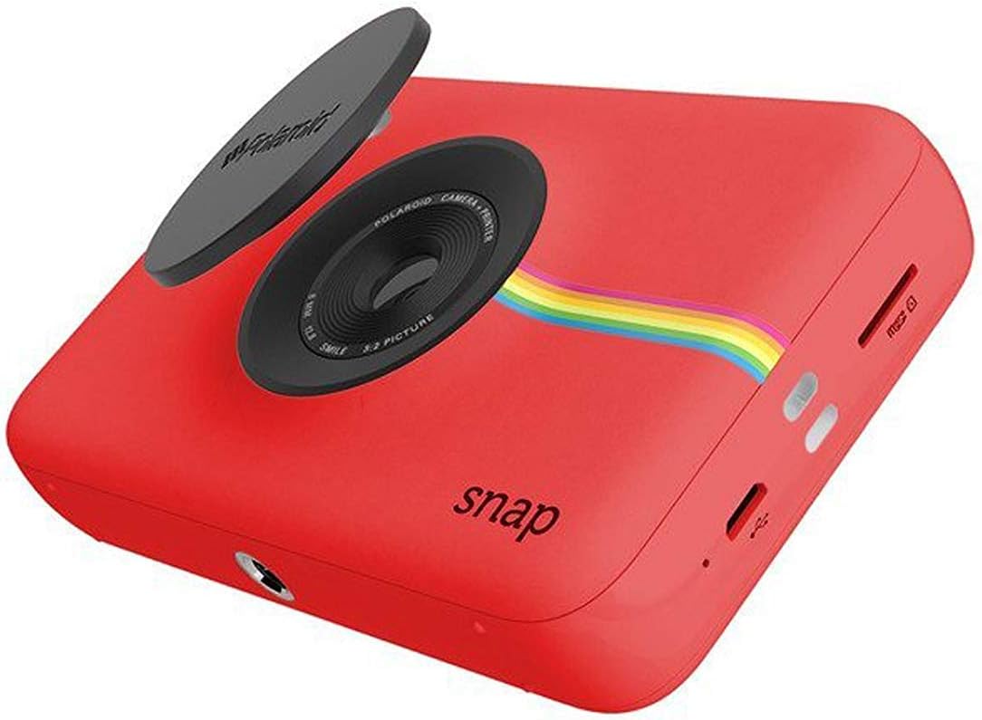 Zink Polaroid Snap Instant Digital Camera (Red) with ZINK Zero Ink Printing Technology
