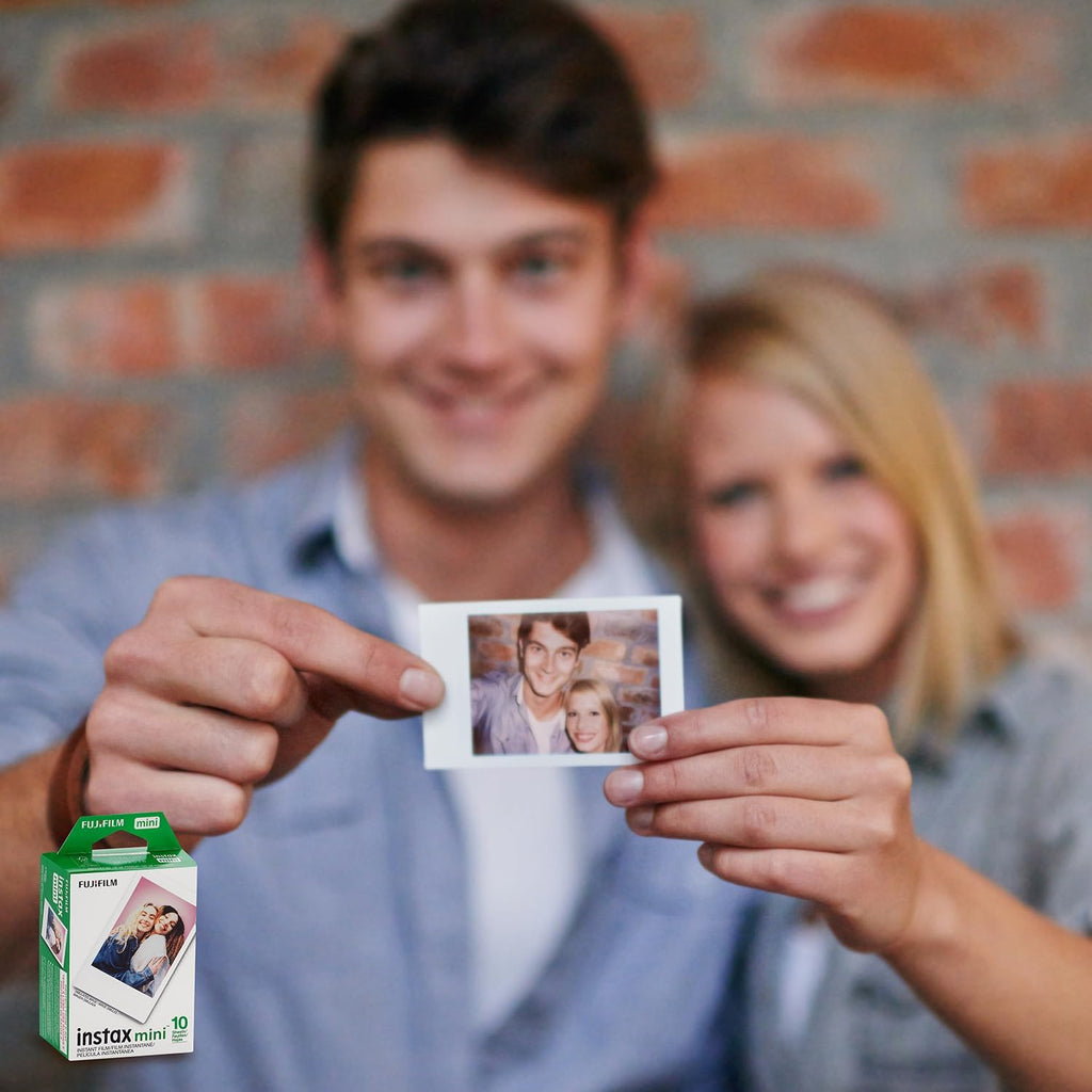 Fujifilm INSTAX Mini Instant Film (White) For Fujifilm Mini 8 & Mini 9 Cameras w/ Microfiber Cloth by Quality Photo (100 Film Sheets)