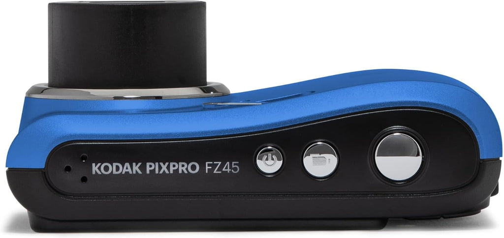 KODAK PIXPRO FZ45-BK 16MP Digital Camera 4X Optical Zoom 27mm Wide Angle 1080P Full HD Video 2.7' LCD Vlogging Camera, Blue