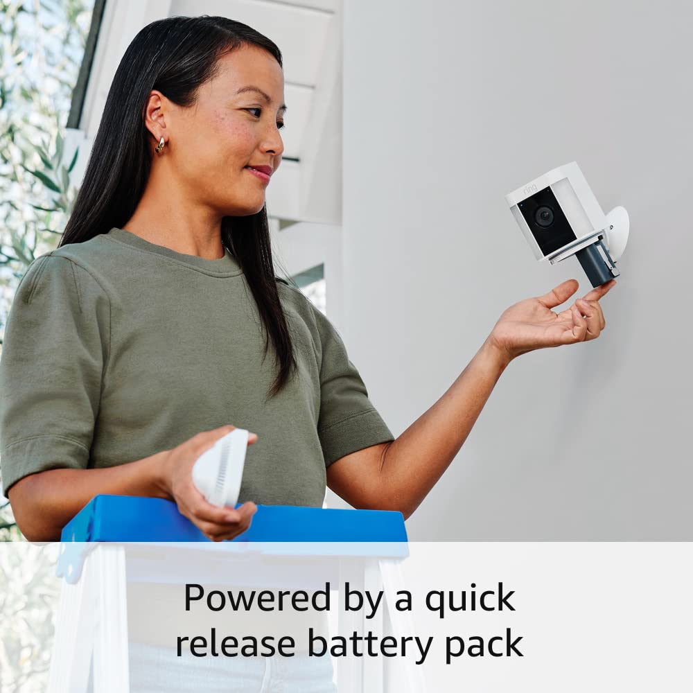 Ring Spotlight Cam Plus, Battery with Chime Pro