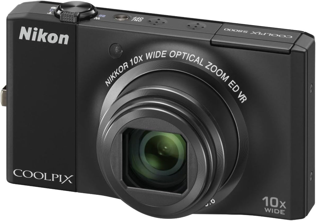 Nikon Coolpix S8000 14.2MP Digital Camera with 10x Optical Vibration Reduction (VR) Zoom and 3.0-Inch LCD (Black)