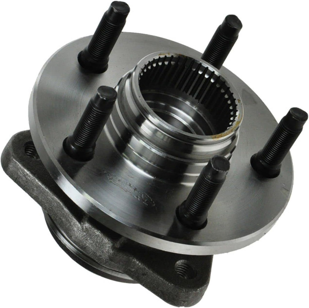 TRQ Front Left and Right Wheel Bearing and Hub Assembly Set 2 Piece Compatible with 98-00 Ford Ranger 4WD with 2 Wheel ABS Brakes 98-00 Mazda B3000 4WD 98-00 B4000 4WD with 2 Wheel ABS Brakes