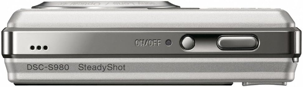 Sony Cybershot DSC-S980 12.1MP Digital Camera with 4x Optical Zoom with Super Steady Shot Image Stabilization (Silver)