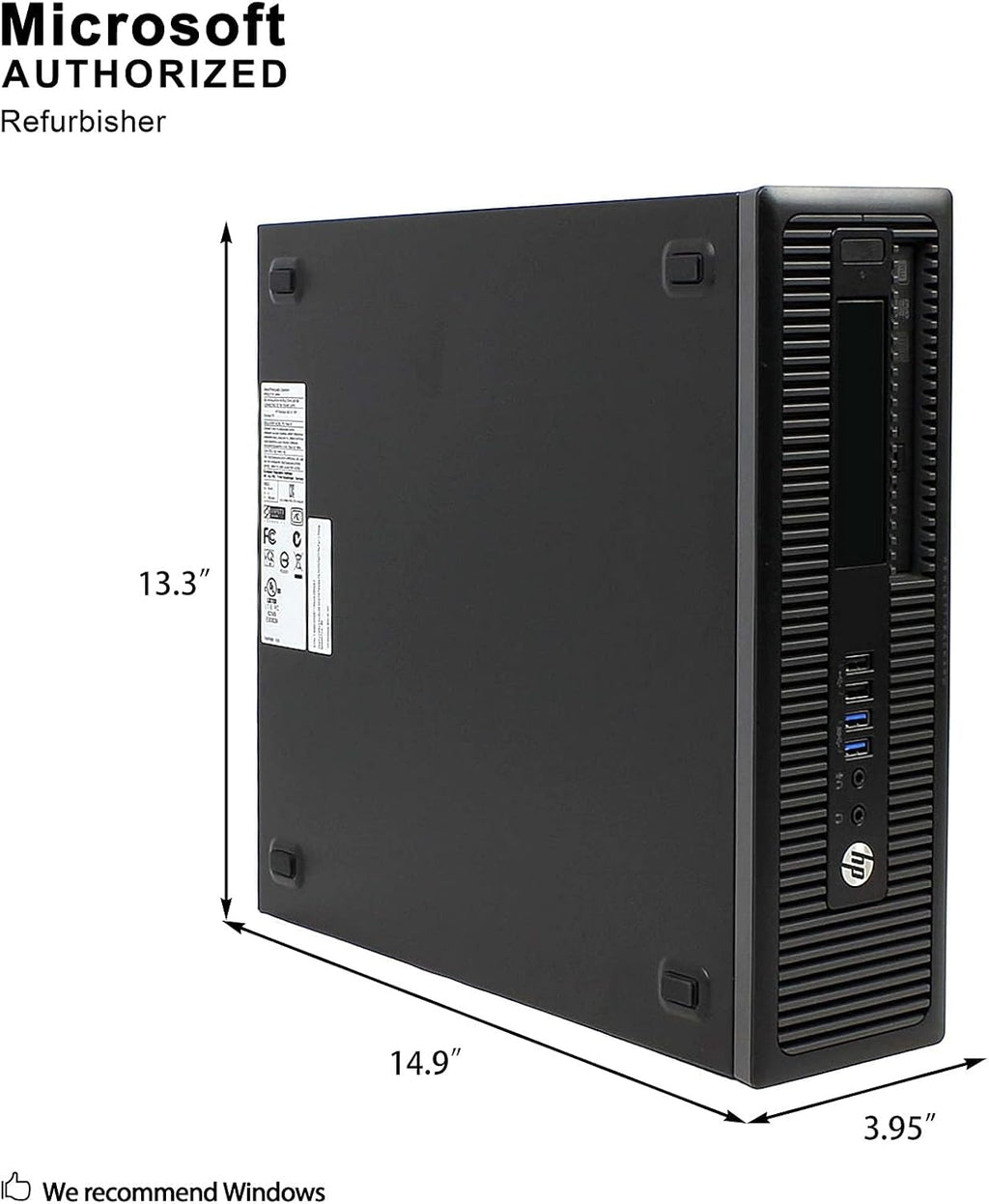 HP Business Desktop ProDesk 600 G2 Desktop Computer - Intel Core i5 (6th Gen) i5-6500 3.20 GHz - 8 GB DDR4 SDRAM - 256 GB SSD (Renewed)