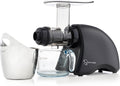 Cold Press SANA 707 Classic Horizontal Single Auger Low Speed Juicer | Easy Clean, Powerful, Auto Feed, Celery Attachment, Frozen Desserts, Pasta Extrusion, 15 Year Warranty, Black