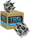 TRQ Front Left and Right Wheel Bearing and Hub Assembly Set 2 Piece Compatible with 98-00 Ford Ranger 4WD with 2 Wheel ABS Brakes 98-00 Mazda B3000 4WD 98-00 B4000 4WD with 2 Wheel ABS Brakes