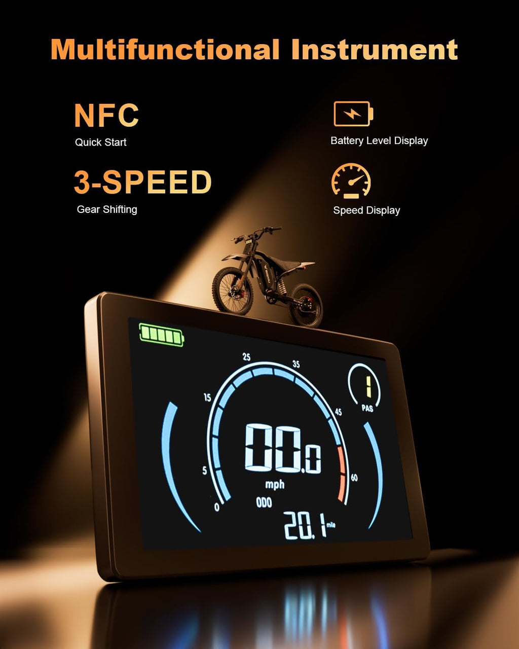BIGNIU Electric Dirt Bike, Electric Bike for Adults with 3000W Peak Motor, 60V 32Ah Battery, 19x2.1 Fat Tires, Off-Road Ebike Removable Battery, E Bike for Teens, Ebike City Riding