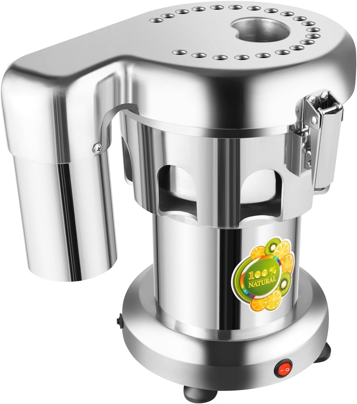 Commercial Juice Extractor Machine 110V 370W 2800RPM Electric Stainless Steel Juice Machine, Heavy Duty Fruit and Vegetable Juicer Automatic Centrifugal Juicer Machine, 80-100kg/hr
