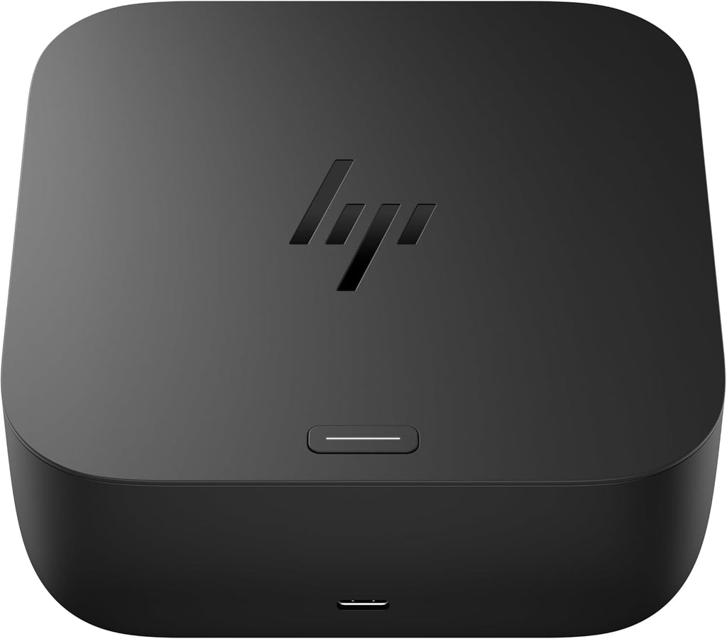 HP USB-C 100W G6 Dock, Future-Proof Design with Ambient LED Lighting and On-Screen Display Notifications, Additional USB-C Ports, Upgraded HDMI 2.1 Port, Upgraded to 120Hz Refresh Rate