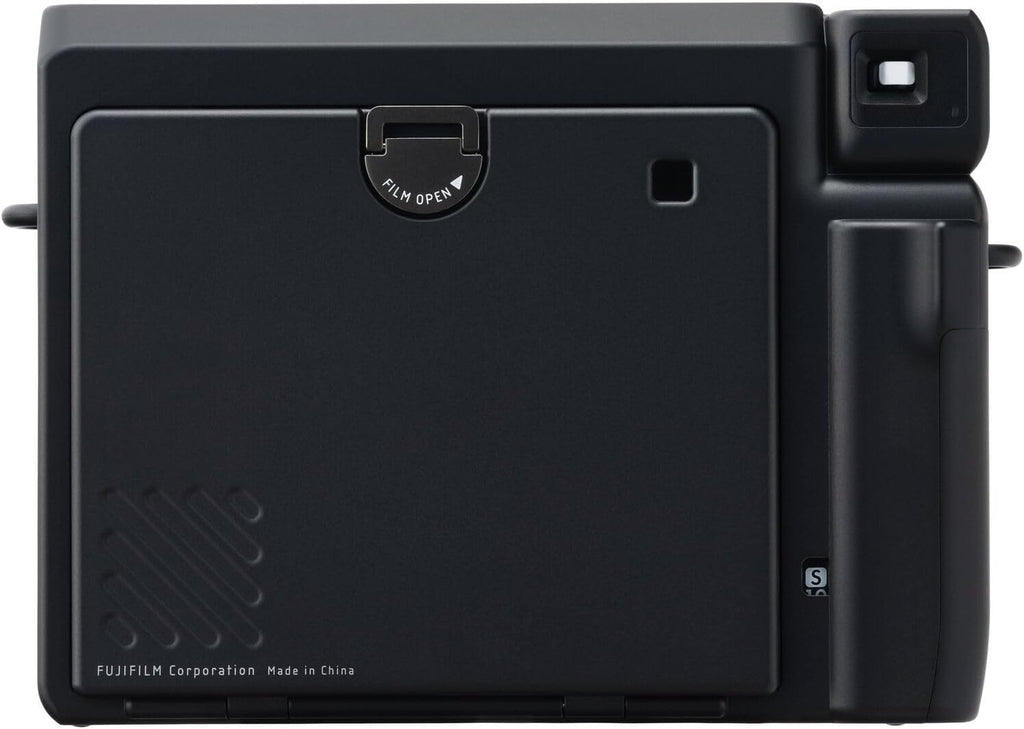 FUJIFILM INSTAX Wide 400 Instant Camera | Jet Black Bundled with INSTAX Wide Instant Film | 20 Exposures + Wide Album & Colored Frames + Cleaning Cloth (4 Items)