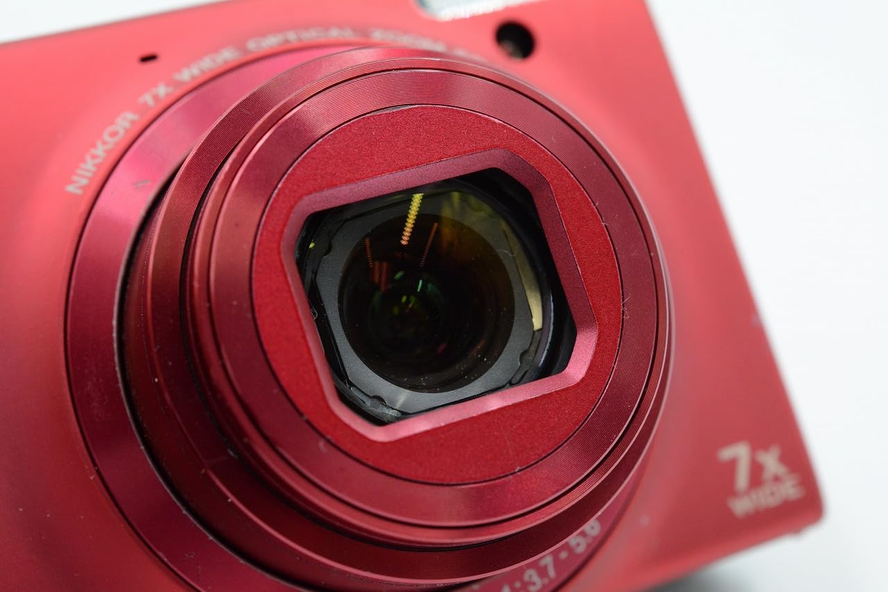 Nikon COOLPIX S6100 16 MP Digital Camera with 7x NIKKOR Wide-Angle Optical Zoom Lens and 3-Inch Touch-Panel LCD (Red)