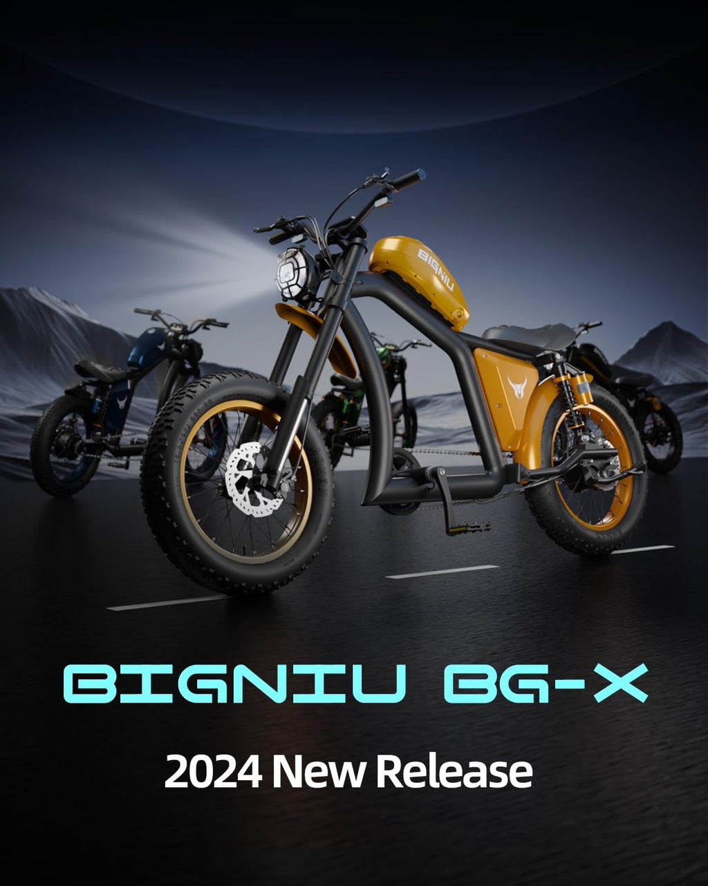 BIGNIU BG-X Electric Bike for Adults 1500W Brushless Motor with 48V/31.5Ah Battery, 34+ MPH Up to 40 Miles Range 20' *5' Fat TireFront/Rear Turn Signal, Dual Suspension