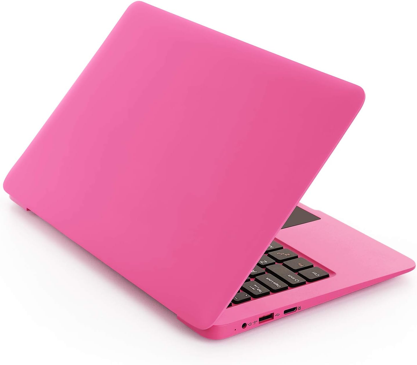 Windows 10 Computer Laptop Mini 10 Inch 32GB Ultra Thin and Light Netbook Quad Core CPU PC HDMI WiFi USB YouTube (Pink)