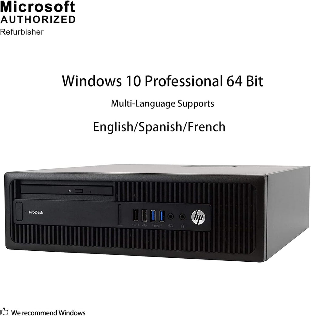 HP Business Desktop ProDesk 600 G2 Desktop Computer - Intel Core i5 (6th Gen) i5-6500 3.20 GHz - 8 GB DDR4 SDRAM - 256 GB SSD (Renewed)