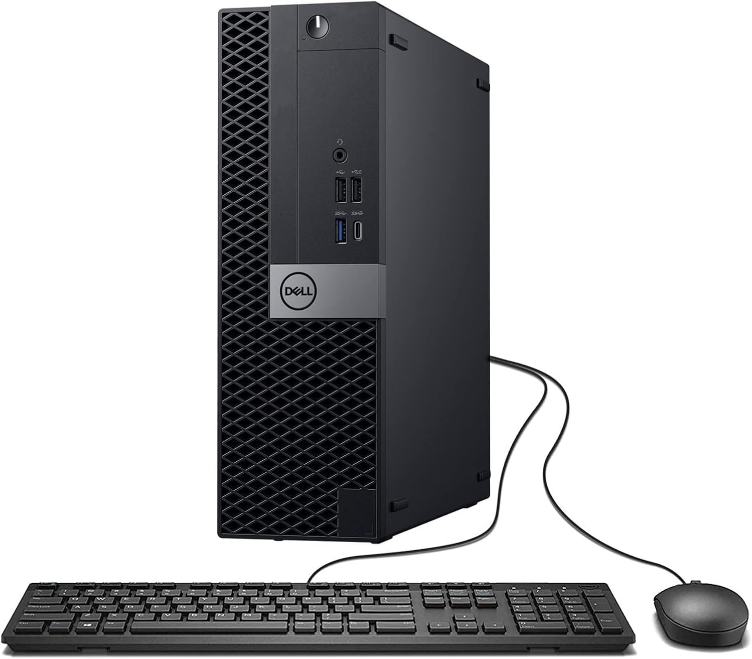 Dell OptiPlex 7050 SFF Desktop Computer PC with 24' FHD Monitor, Intel Core i5-6500, 16 GB RAM, 512 GB SSD, Keyboard & Mouse, Windows 11 Pro (Renewed)