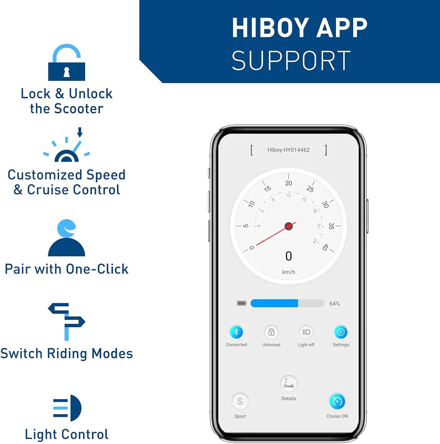 Hiboy S2 Pro/X300 Electric Scooter, 500W Motor, 10'/12' Tires, 25/38 Miles Range E Scooter, 19/23 Mph Folding Commuter Electric Scooter for Adults