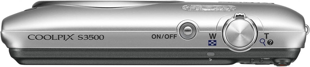 Nikon COOLPIX S3500 20.1 MP Digital Camera with 7x Zoom (Silver) (OLD MODEL)