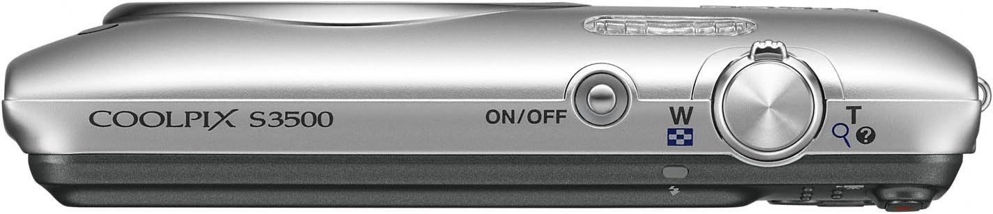Nikon COOLPIX S3500 20.1 MP Digital Camera with 7x Zoom (Silver) (OLD MODEL)