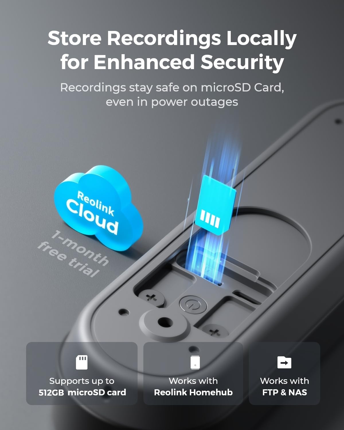 REOLINK 2K Battery Video Doorbell Camera, 150°x150° Head-to-Toe View, 2.4/5 GHz WiFi, Local Storage, No Monthly Fee, Two-Way Talk, Person/Vehicle/Package Detection(Chime not Included)