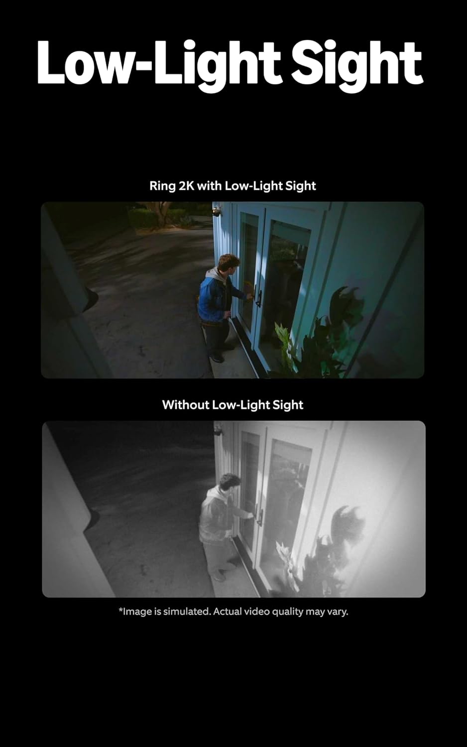 Ring Outdoor Cam Plus, Battery (newest model), Home or business security, Wide-Angle 2K Video with Ring Vision, Low-Light Sight for full-color night vision, Mount-Anywhere Versatility, 2-pack, White
