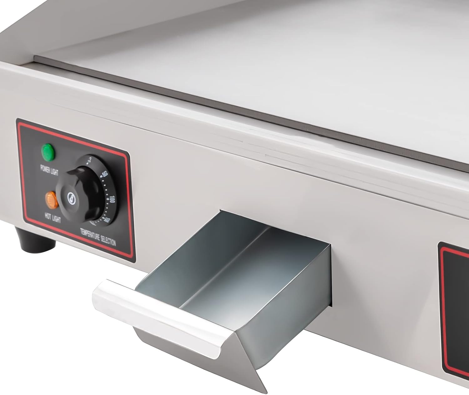 30'Commercial Electric Griddle Electric Countertop Griddle 3000W Restaurant Grill BBQ Flat Top 430 Stainless Steel Long Griddle Electric Nonstick Adjustable Thermostatic Control for Kitchen 110V