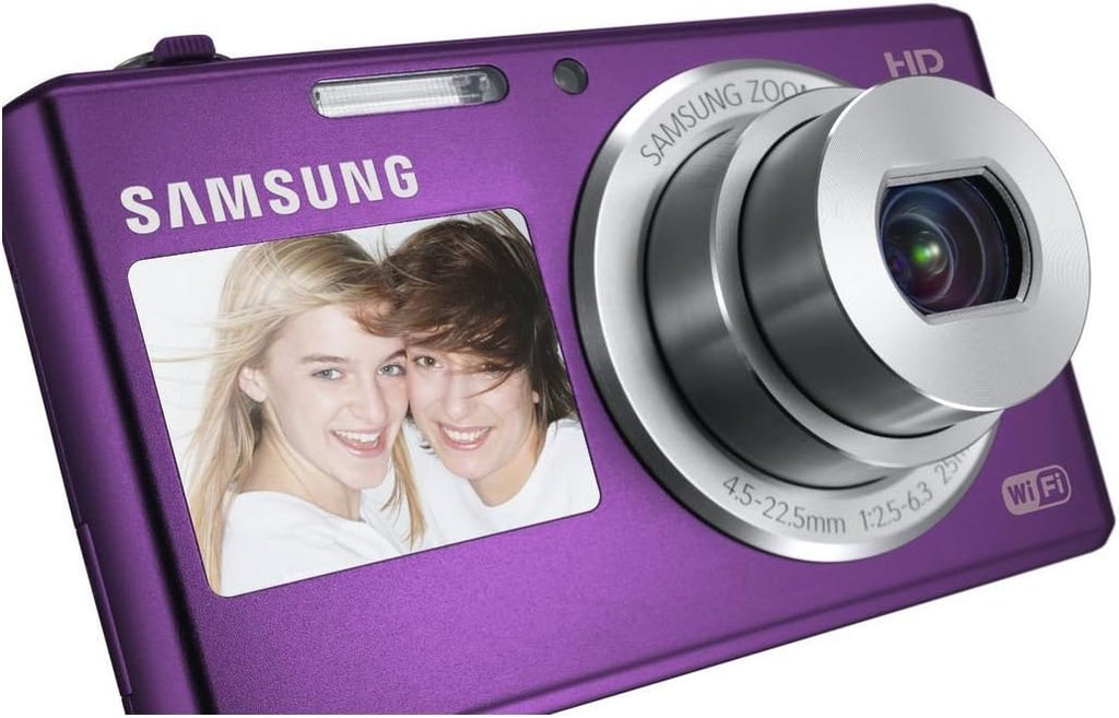 Samsung DV150F 16.2MP Smart WiFi Digital Camera with 5x Optical Zoom and 2.7' front and 1.5' rear Dual LCD Screens (Purple) (OLD MODEL)