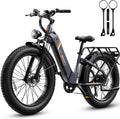 Jasion Thunder/PRO/ST Electric Bike,2000W/1800W Peak Ebikes for Adults,26''Fat Tire Best Ebike for Men,90/80 Miles with 1040Wh/864Wh Battery,35/30+MPH Max Speed Bicycles,500/400LB Capacity