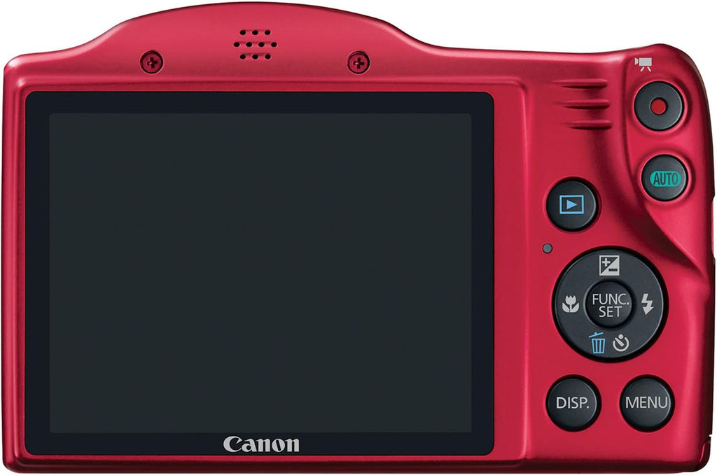Canon Powershot SX400 is 16.0 MP Digital Camera with 30x Optical Zoom and 720p HD Video (Red)