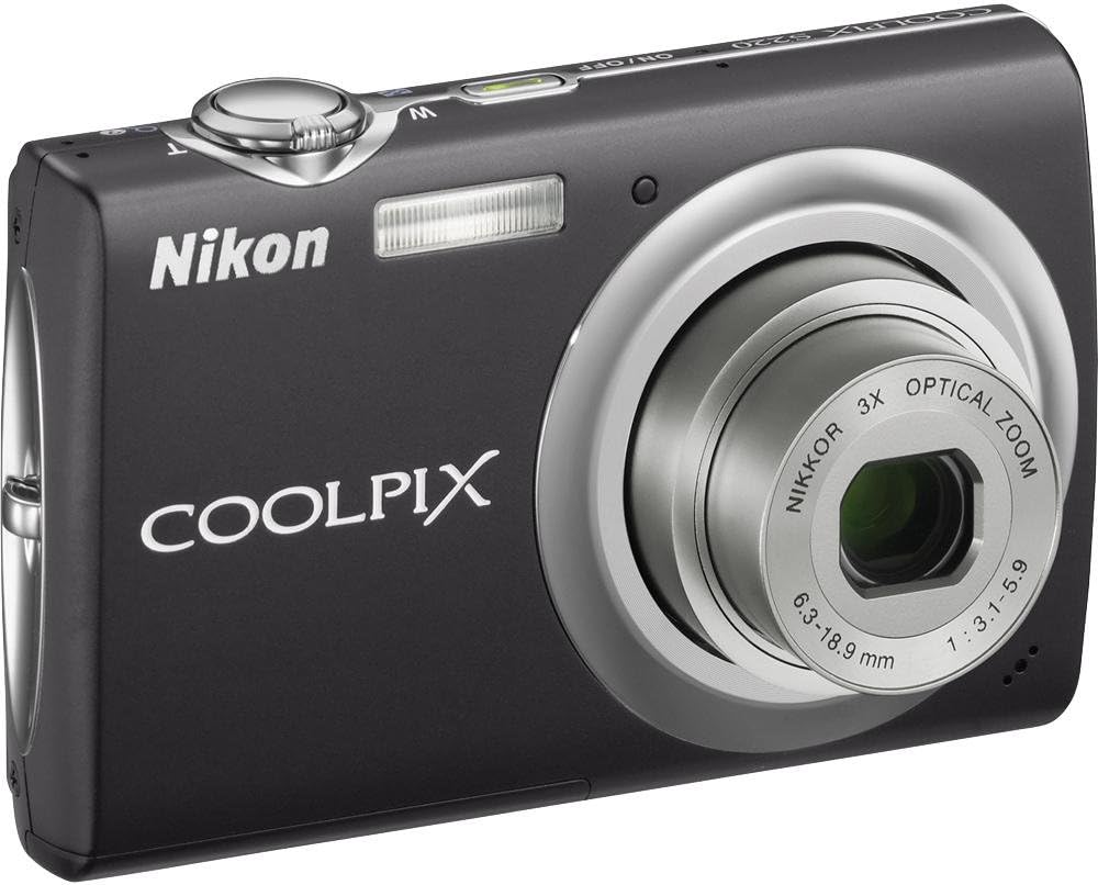 Nikon Coolpix S220 10MP Digital Camera with 3x Optical Zoom and 2.5 inch LCD (Graphite Black)