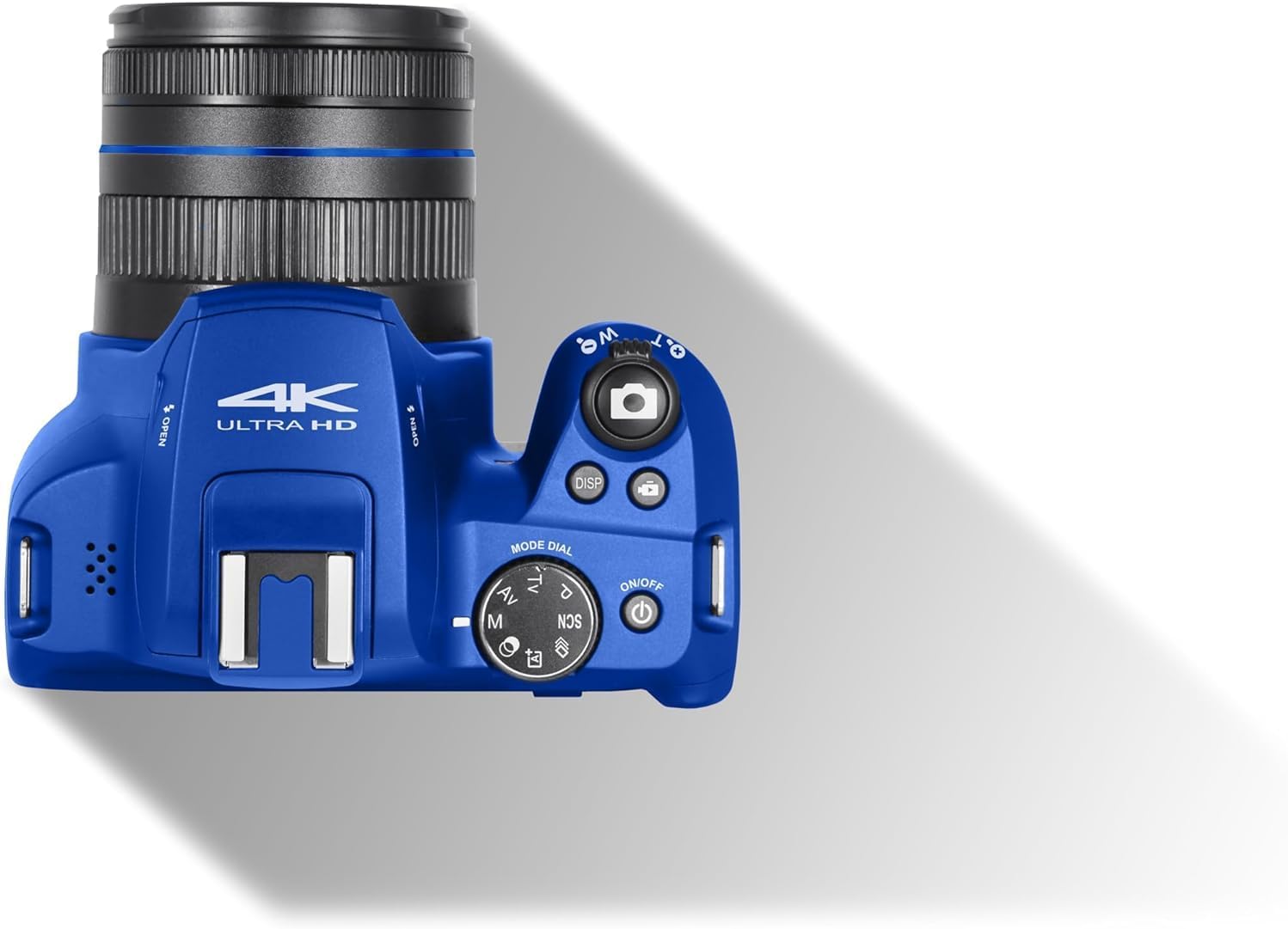 Minolta 64 Mega Pixels Auto Focus Digital Camera with 10x Optical Zoom, 4K Ultra HD Video and Macro Shooting, Bundle with 32 GB Memory Card + Vlogging Tripod + Cleaning kit + More Accessories (Blue)