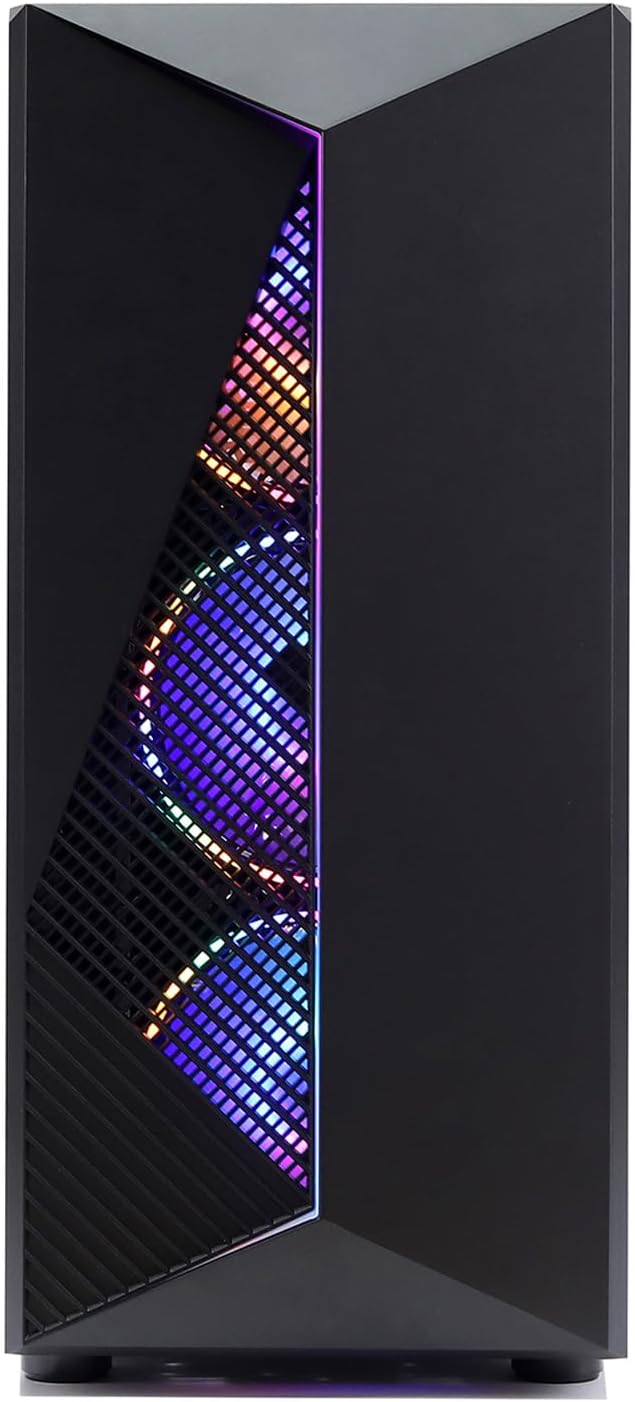 MXZ Desktop Gaming Computer Home&Office PC R5 5600GT,16GB DDR4, 1 T NVME SSD，6 RGB Fans, WiFi & Win 11 Pro 64-bit Ready