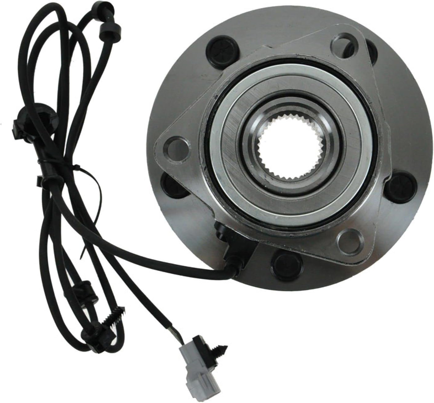TRQ 2 Piece Front Wheel Bearing & Hub Assembly Set Compatible with 1997-1999 Dodge Ram 1500