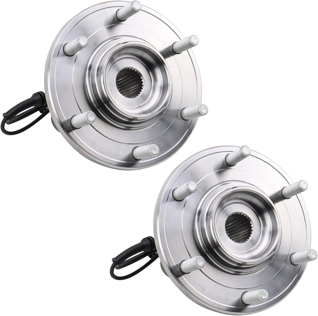 TRQ Front Left and Right Wheel Bearing and Hub Assembly Set 2 Piece Compatible with 08-10 Infiniti QX56 08-11 Nissan Armada 08-11 Titan 2012 Armada to 11-30-11 2012 Titan to 12-31-11