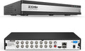 ZOSI H.265+ 1080P FHD 16 Channel DVR for Home Security Camera System with AI Human Vehicle Detection, Hybrid 4-in-1(Analog/AHD/TVI/CVI) Surveillance CCTV DVR Recorder, Remote Access, Email Alarm