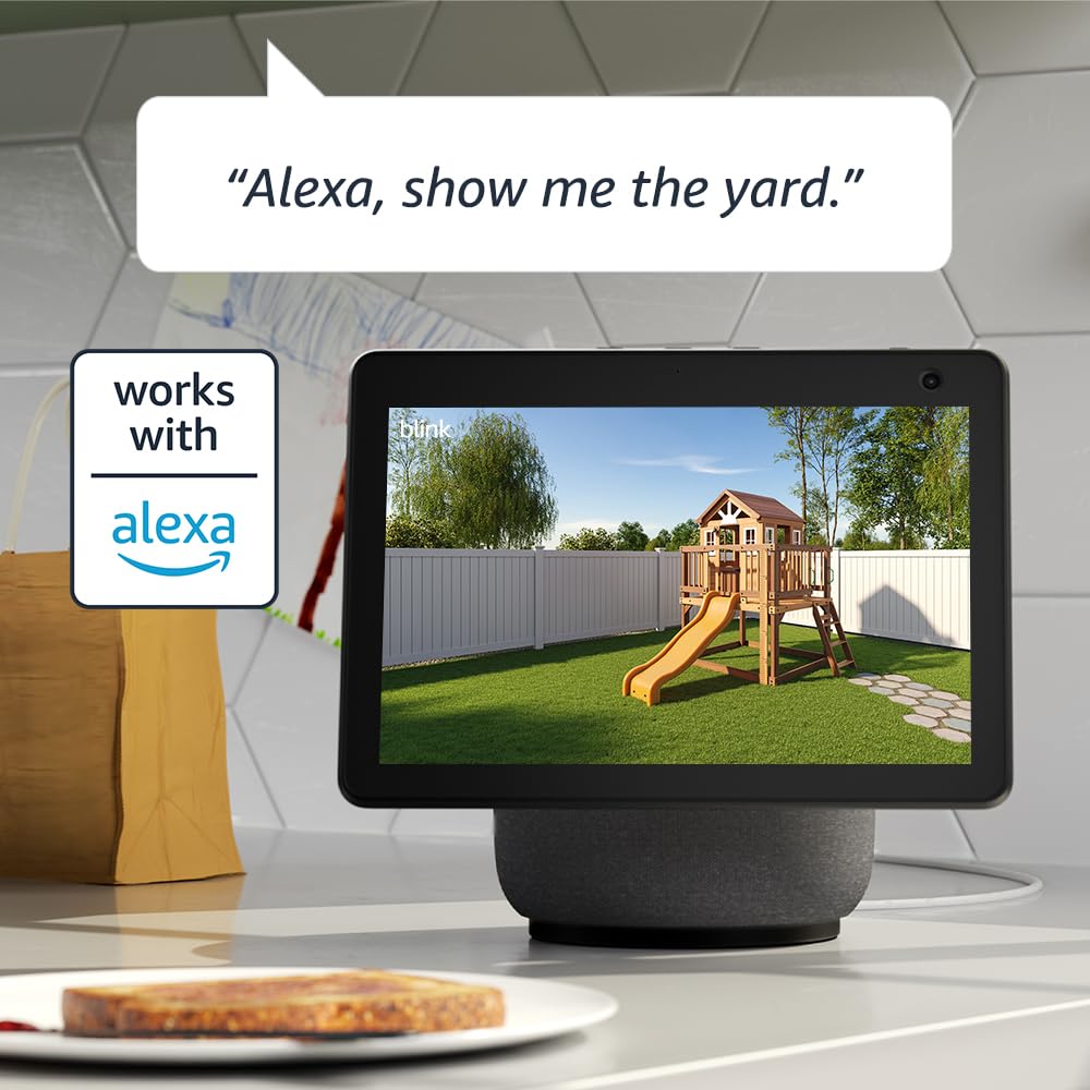 Blink Outdoor 4 – Wireless smart security camera, two-year battery, 1080p HD day and infrared night live view, two-way talk – 3 camera system