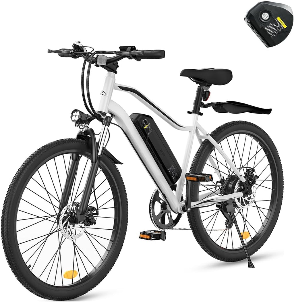 Electric Bike - 750W/1000W/1500W Motor Electric Bicycle, 20MPH, 55/70/80 Miles, Removable Battery, Shock Absorber, 5 Speed E Bike, 26' Tire Commuter Electric Bicycle for Adults