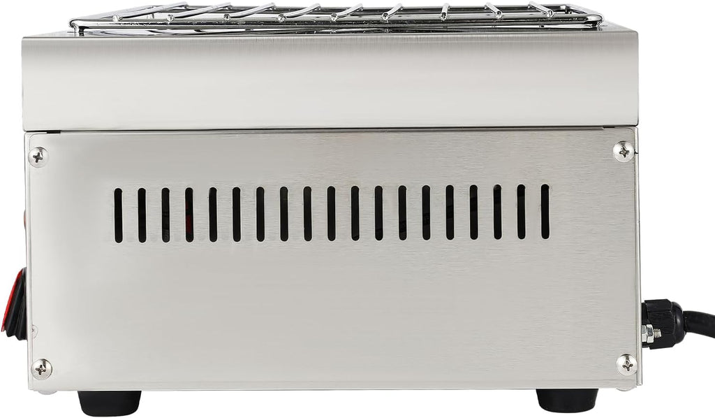 Commercial Indoor Grills Electric Smokeless Barbecue Grill, 1500W 110V Portable Tabletop Yakitori Grill Commercial BBQ Griddle, with Removable Grill Net for Restaurant, Party, Buffet