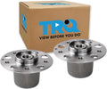 TRQ 2 Piece Front Wheel Bearing & Hub Assembly Set Compatible with 2012-2015 Mercedes-Benz C250 2008-2010 C300 2008-2015 C350 2010-2014 E350 2015-2017 E400 2010-2017 E550 2017-2020 SLC300 SLK250 2016