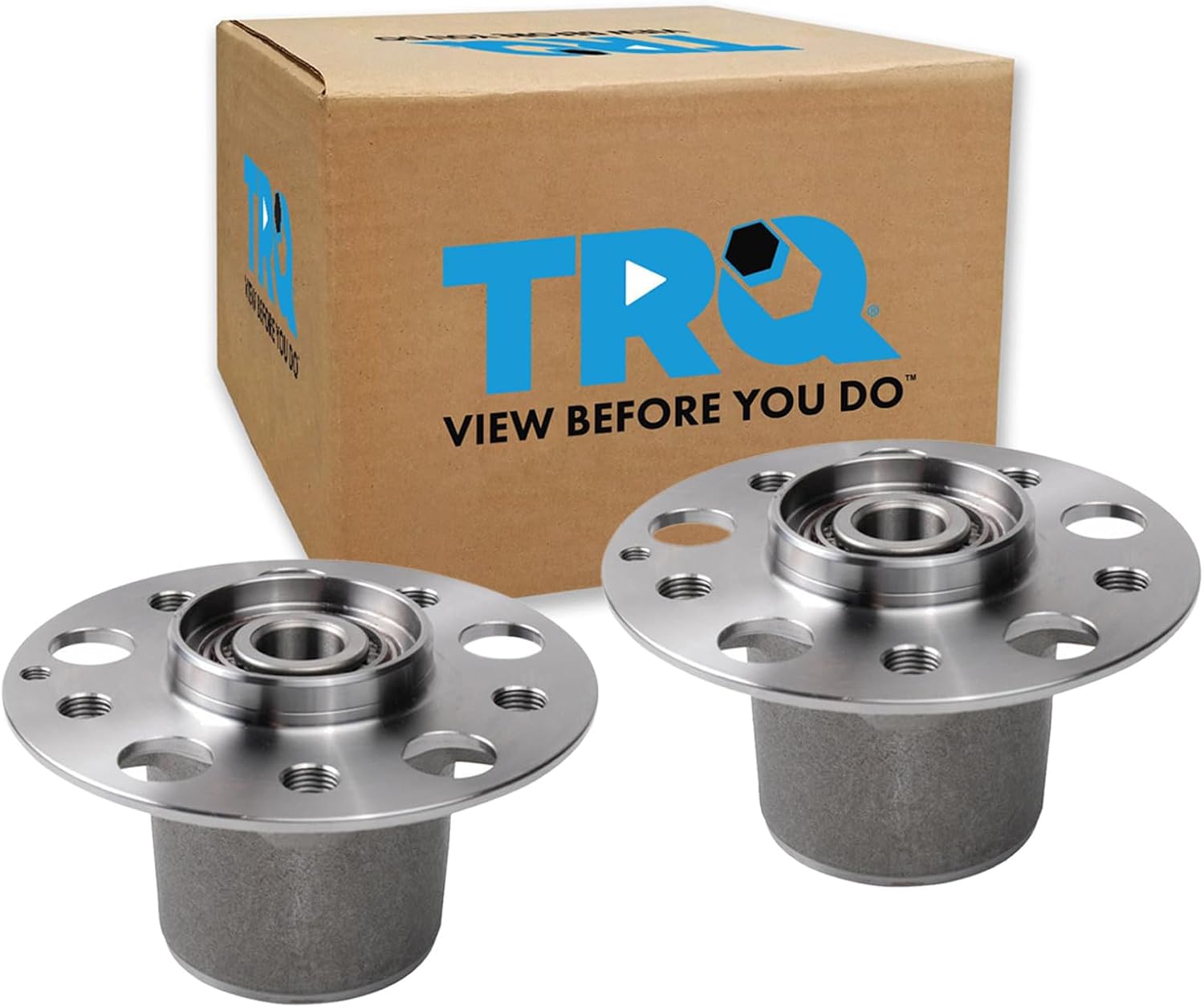 TRQ 2 Piece Front Wheel Bearing & Hub Assembly Set Compatible with 2012-2015 Mercedes-Benz C250 2008-2010 C300 2008-2015 C350 2010-2014 E350 2015-2017 E400 2010-2017 E550 2017-2020 SLC300 SLK250 2016
