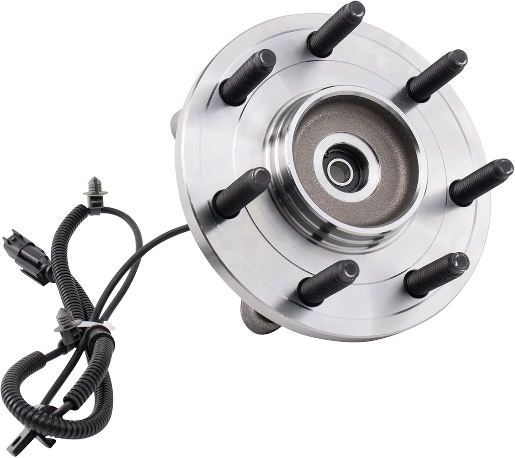 TRQ Front Left and Right Wheel Bearing and Hub Assembly Set 2 Piece Compatible with 2010-2012 Ford F-150 AWD with 7 Lug Wheels 2011-2014 F-150 4WD with 7 Lug Wheels