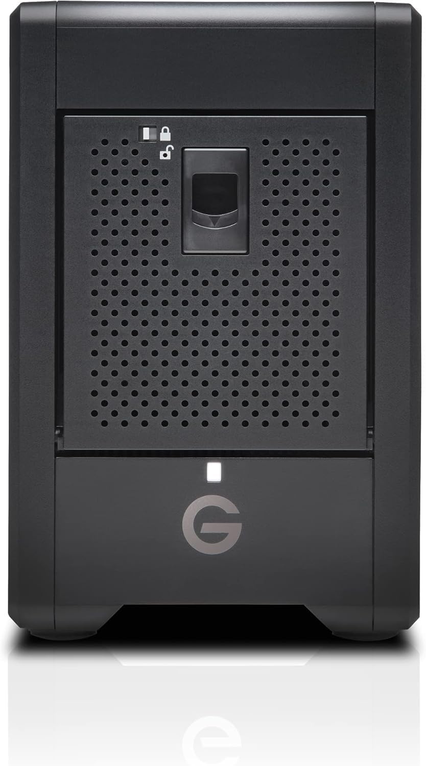 SanDisk Professional 96TB G-RAID Shuttle 4 - Enterprise-Class 4-Bay External Hard Drive, Thunderbolt 3 and USB-C, Transportable, Hardware RAID - SDPH34H-096T-NBAAB