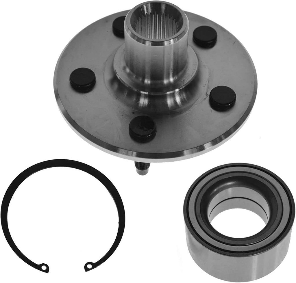 TRQ 2 Piece Front Rear Wheel Bearing & Hub Assembly Set Compatible with 2006-2010 Ford Explorer 2007-2010 Explorer Sport Trac Mercury Mountaineer
