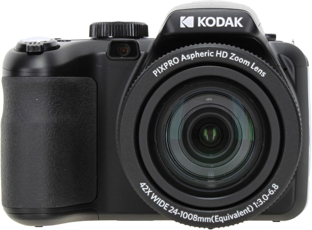 Kodak PIXPRO AZ425 20MP Vlogging Digital Camera (Black) 42X Optical Zoom, 24mm Wide Angle Lens Bundle with 32GB Memory Card + Vlogger Tripod + Bag + More Vlog Accessories