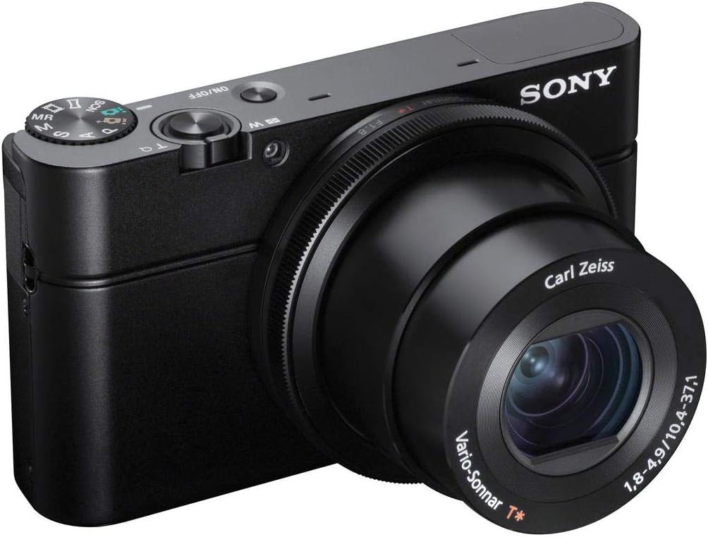 Sony RX100 20.2 MP Premium Compact Digital Camera w/ 1-inch sensor, 28-100mm ZEISS zoom lens, 3' LCD