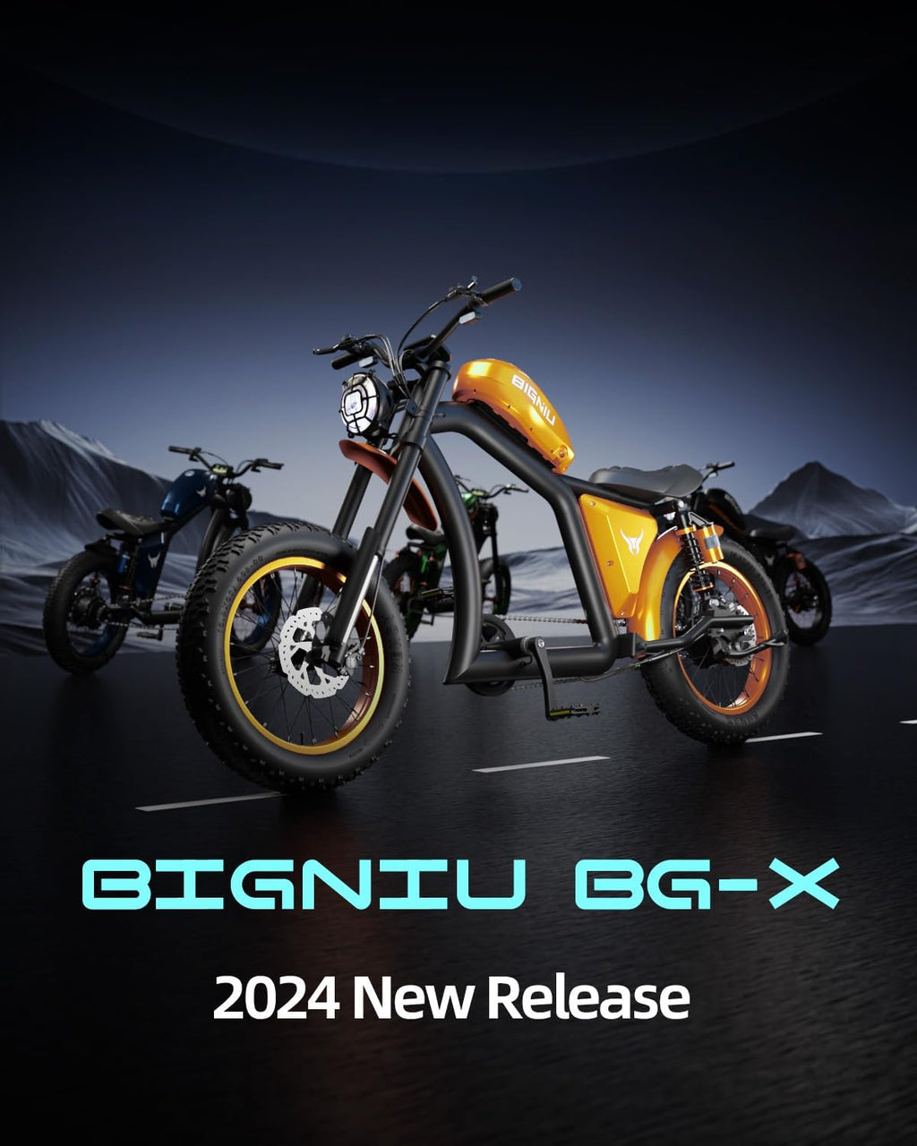 BIGNIU BG-X Electric Bike for Adults,1500W Brushless Motor 48V/31.5Ah Up to 40 Miles E-Bike Front/Rear Turn Signal Dual Suspension Ebikes