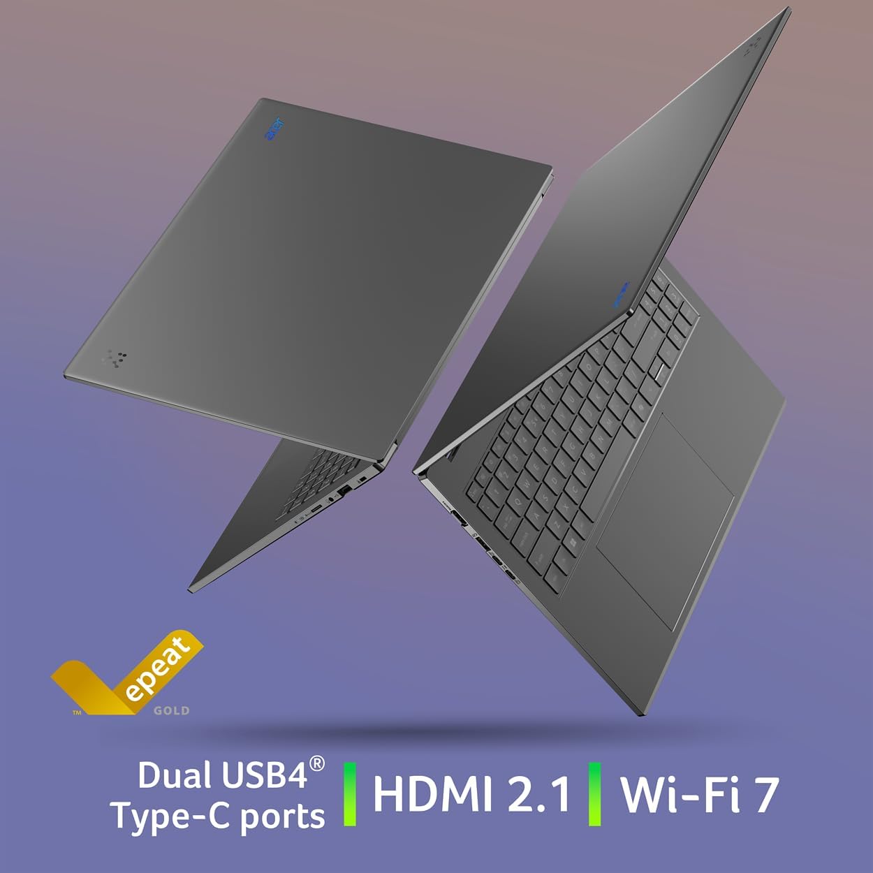 acer Aspire 16 AI Copilot+ PC | 16' WUXGA 120Hz Multi-Touch Display | Snapdragon X X1-26-100 | NPU: 45 Tops - GPU: Up to 1.7 TFLOPs | 16GB LPDDR5X | 512GB PCIe Gen 4 SSD | Wi-Fi 7 | A16-11MT-X669