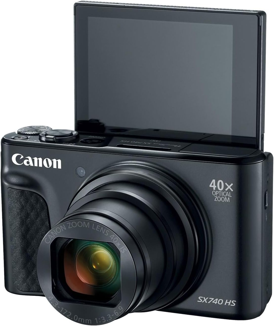 Canon PowerShot SX740 HS, Point and Shoot Digital Camera, Optical Zoom, 4K Video, Black