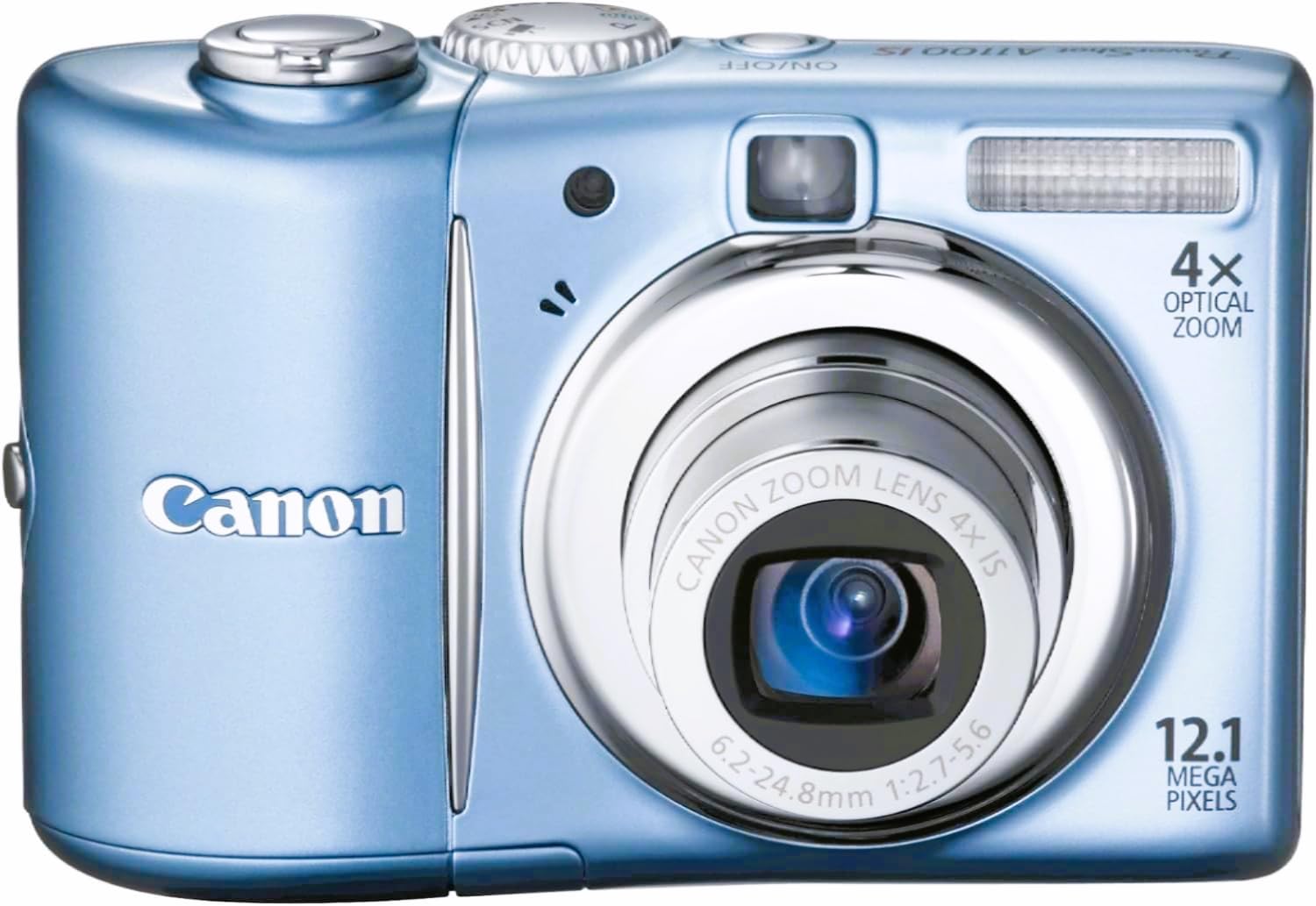 Canon PowerShot A1100IS 12.1 MP Digital Camera with 4x Optical Image Stabilized Zoom and 2.5-inch LCD (Blue) (OLD MODEL)